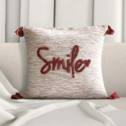 Living Scapes by Pantaloons Beige Cotton Cushion Cover-32