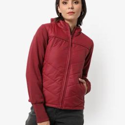 Campus Sutra Red Regular Fit Bomber Jacket-image-88