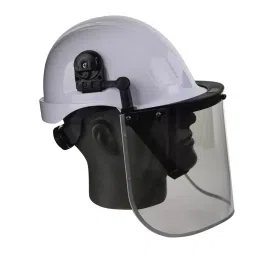 HEAPRO Face Shield without Helmet HDPE & Polycarbonate Black & Clear, FS-01 image 2