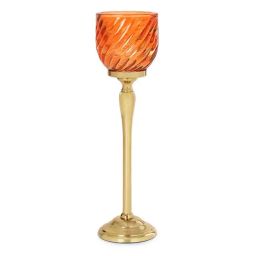 Pure Home and Living Orange Glass Hurricanes-image-41