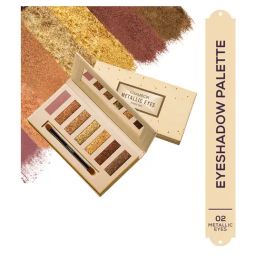 Chambor Studio Pro Metallic Eyes Eye Shadow Palette Make Up 002 - 8.4 gm-image-44