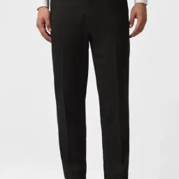 Van Heusen Black Regular Fit Trousers-image-31