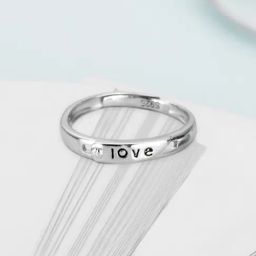 Zavya 92.5 Sterling Silver Black Enamel Ring in Rhodium-Plating-image-88