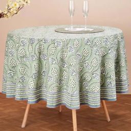 Fabindia Coramandel Turquoise Cotton Curtains-image-39