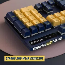Rapoo V500 Yellow Color Backlit Mechanical Gaming Keyboard image 2