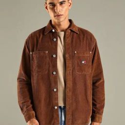 Tommy Hilfiger Brown Cotton Comfort Fit Shirt-picture-18
