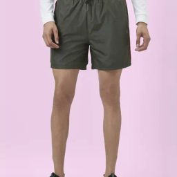 Ajile By Pantaloons Olive Slim Fit Shorts-image-18