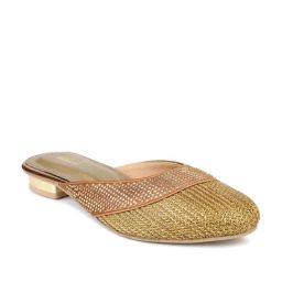 Inc.5 Women's Antique Gold Mule Shoes-image-25