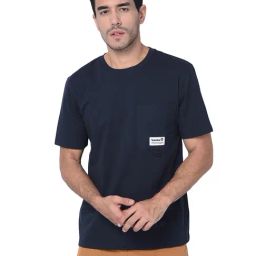 Timberland Navy Regular Fit Logo Print Crew T-Shirt-image-21