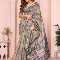 DIVASTRI Floral Zari Chanderi Saree-picture-11
