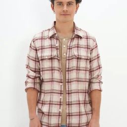 American Eagle Outfitters White Cotton Regular Fit Checks Shirt-picture-47