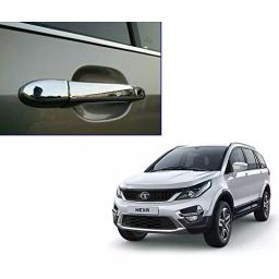 Auto Pearl Door Handle Latch Cover Chrome Finish Compatible For Tata Hexa (Set of 4)-32