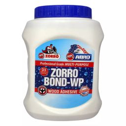 ABRO ZORROBOND WP Water-Resistant Glue Synthetic Resin-Based Wood Adhesive 5 Kg ‎White, ZB-WP-5kg-43
