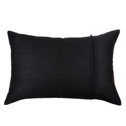 ANS Black Set of 2 Ethnic Motifs Rectangle Cushion Covers image 2