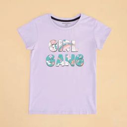 Pantaloons Junior Lilac Printed T-Shirt-picture-15