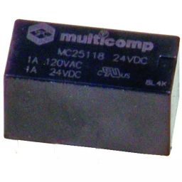 MULTICOMP PRO Signal Relays RELAY, SIGNAL, DPDT, 120VAC, 24VDC, 1A, MC25133-25