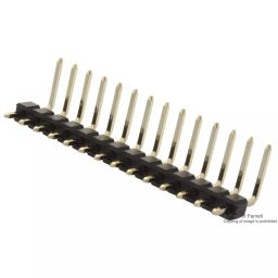 MULTICOMP PRO Pin Headers CONN, HEADER, 9POS, R/A, 1ROW, 2.54MM, 2211R-09G (Pack of 15)-17