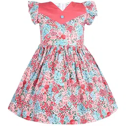Wish Karo Girls Print Fit & Flare Frock Dress-image-42