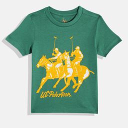 U.S. Polo Assn. Kids Boys Brand Logo Printed Pure Cotton T-shirt-image-49
