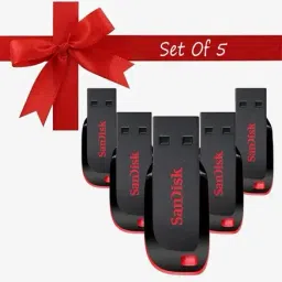 SanDisk Cruzer Blade CZ50 64 GB USB Flash Drive Black (Pack of 5)-39