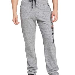 Octave Heather Cotton Regular Fit Printed Trackpants-picture-6