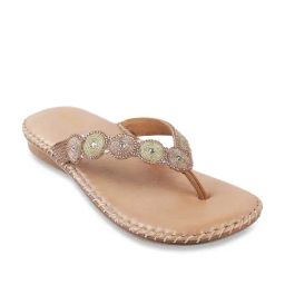 Metro Women's Rose Gold Thong Sandals-image-16