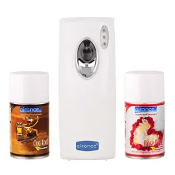 Airance A4 Automatic LED Air Freshener Machine With 250 ml Oud Wood & Rose Petals Fragrance Refill Bottle (Pack of 3)-27