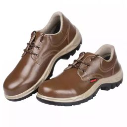 Karam Premium Steel Toe Safety Shoes Low Ankle Brown Size UK 9, FS61BR(SWDAMN)-image-42