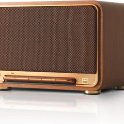 Edifier D32 Tabletop Wireless Speaker Full Digital Signal Processing, Two-Way Active Crossover, Retro Design and Fashion Style, (Brown) image 1