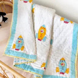 Kicks & Crawl - Sky Rocket Quilted Thick Blanket-picture-14