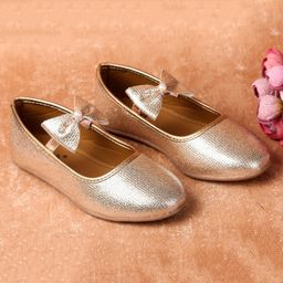 boyz n galz Shimmer Bow Applique Detailed Ballerina - Rose Gold-image-68