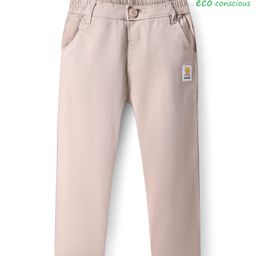 Babyoye Twill Woven Full Length Solid Dyed Trouser - Beige-picture-15