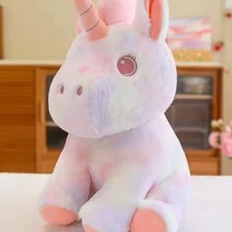 Little Hunk Plush Unicorn Stuffed Animal Toy Multicolor Soft Cuddly Fantasy Creature with Twinkling Eyes (Pink) - Height 30 cm-21