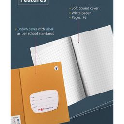 target publication pvt ltd Target Publications Small Square Maths Notebooks Pack of 8 -  76 Pages Each image 2