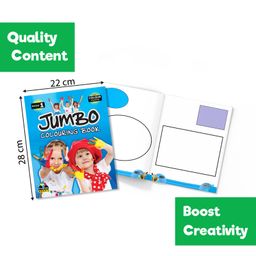 pinwheel books Jumbo Colouring Books with Colour Hints, Set of 4 Books - English image 3