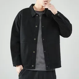 StyleCast Men Open Front Jacket with Embroidered image 3