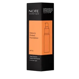 Note Detox and Protect Foundation SPF15 - 30ml - Light Beige - Shade -122 image 4