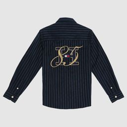 Tommy Hilfiger Boys Vertical Striped Regular Fit Pure Cotton Casual Shirt-picture-48