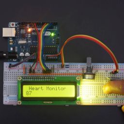 Measure heart beat with heart beat module and display the data on 16*2 Lcd Display interfacing with Arduino uno - KT942Measure heart beat with heart beat module and display the data on 16*2 Lcd Display interfacing with Arduino uno - KT942 image 2