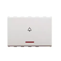 Anchor Roma Urban 3 Module 10 A Bell Push Switch with Indicator White 66333-picture-46