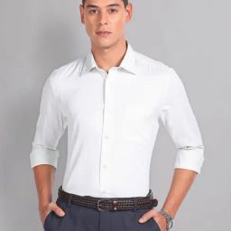 AD by Arvind Green Check Regular Fit Shirt-image-74