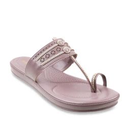 Mochi Women's Grey Ethnic Sandals-image-49