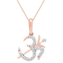 Malabar Gold and Diamonds 18k Rose Gold Pendant for Women-picture-2
