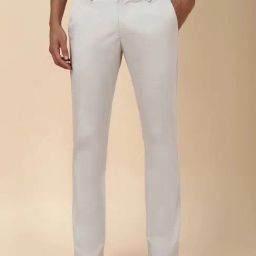 Allen Solly Grey Cotton Slim Fit Trousers-image-98