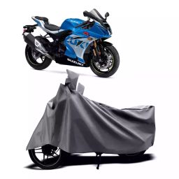 Auto Pearl Two Wheeler Cover with Bag for Suzuki GSX, Silver-image-27
