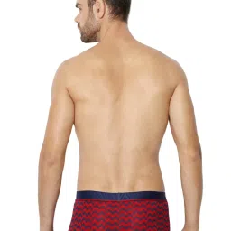 Van Heusen Red Regular Fit Printed Trunks image 2