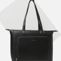 Allen Solly Black Textured Free Size Shoulder Handbag-10