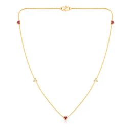 Malabar Gold & Diamonds BIS hallmarked (916) 22k Yellow Gold Necklace for Women,Close to Neck Necklace-image-36