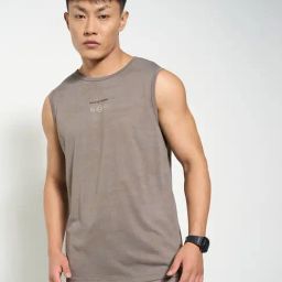 Ajile By Pantaloons Beige Slim Fit Printed Tank Tee-image-75