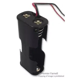 MULTICOMP PRO Battery Holders HOLDER, BATTERY, 2XAA, WIRE LEADS, PK5, BH322-1A (Pack of 5)-image-43